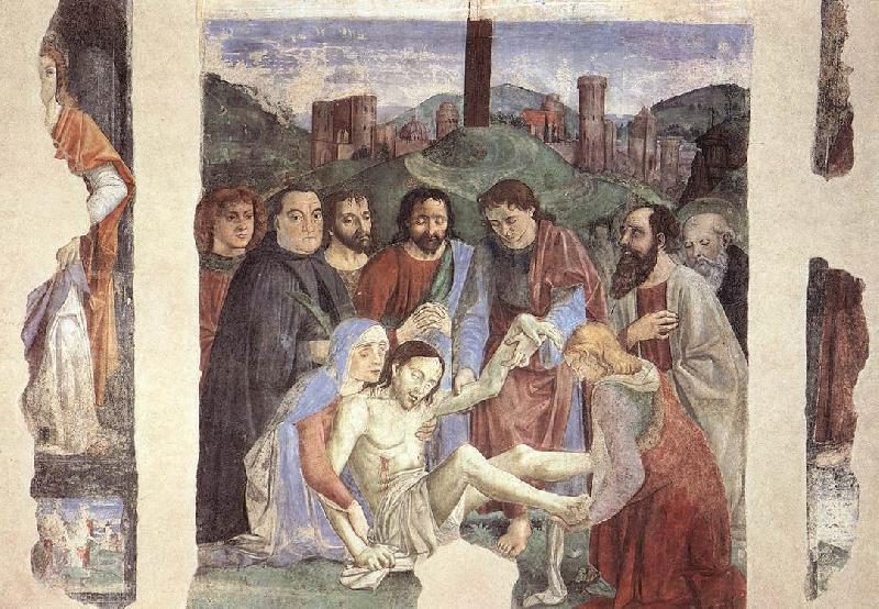 Domenicho Ghirlandaio Lamentation over the Dead Christ Sweden oil painting art